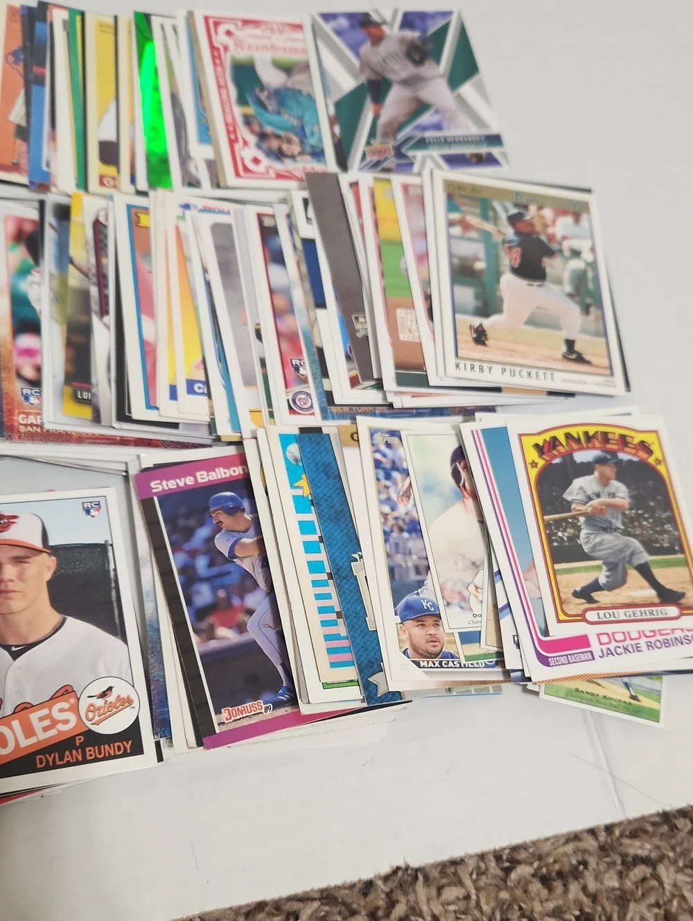 Baseball Trading Card Lot Approx 480 Cards